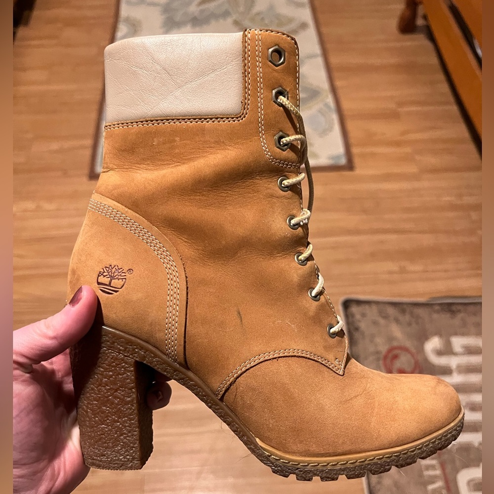 Timberland heels with front ties